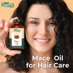 Organic Zing Mace (Myristica Fragrans) Oil | Pure & Natural Essential Oil for Skin Care, Haircare, Aroma & Diffusers