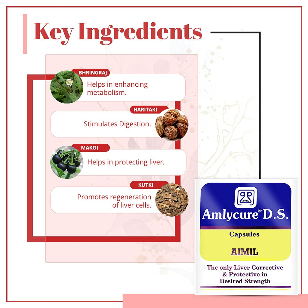 Aimil Ayurvedic Amlycure DS Capsules - Distacart