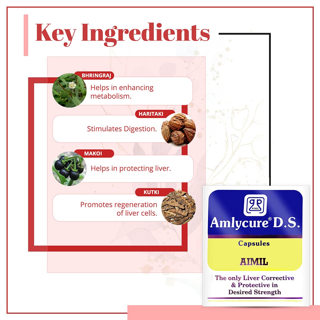 Aimil Ayurvedic Amlycure DS Capsules - Distacart