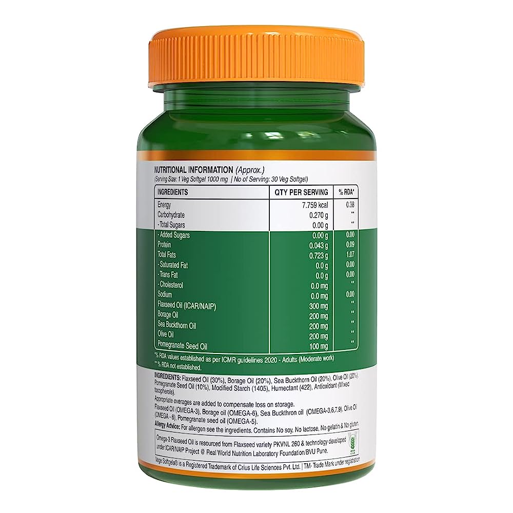 Pure Nutrition Omega Unique 3-5-6-7-9 Softgels - Distacart