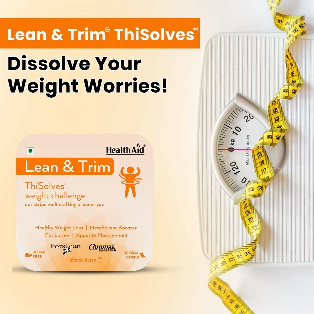 HealthAid Lean & Tirm ThiSolves Oral Strips - Distacart