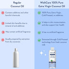 Wishcare Premium Cold Pressed Extra Virgin Coconut Oil