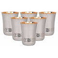 Copper Glass Tumbler Set, Drink ware - 6 Pieces