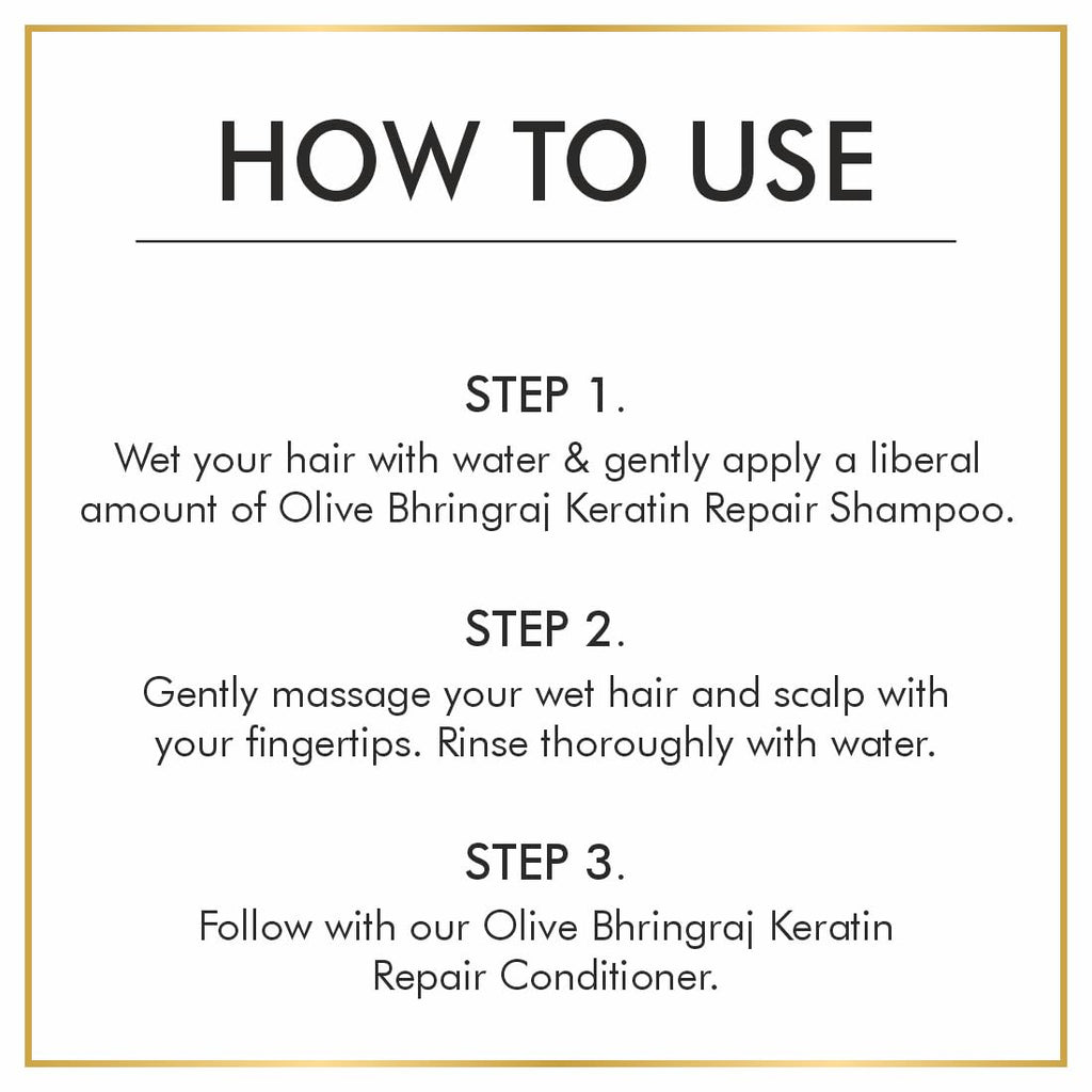 Nuerma Science Keratin Repair Natural Hairfall Control Olive Bhringraj Shampoo