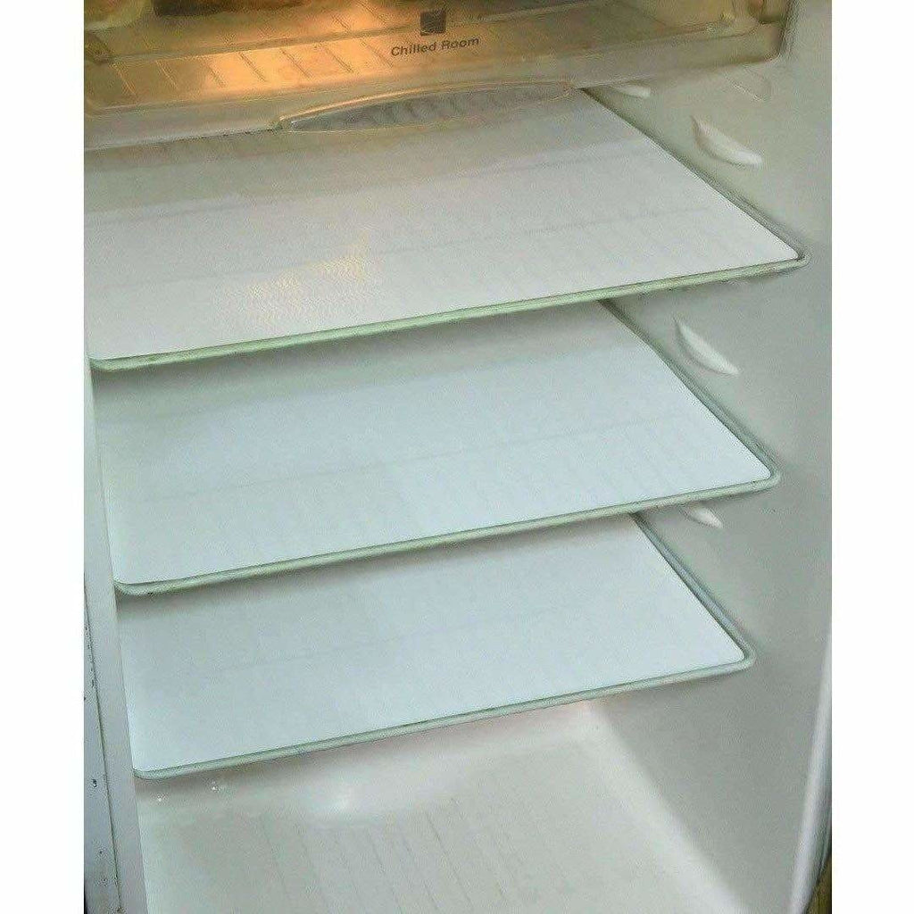 Refrigerator Drawer Mat 6 Piece Set - White Color
