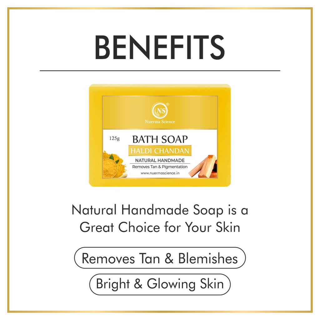 Nuerma Science Haldi Chandan Bath Soap | Removes Tan & Pigmentation - Distacart