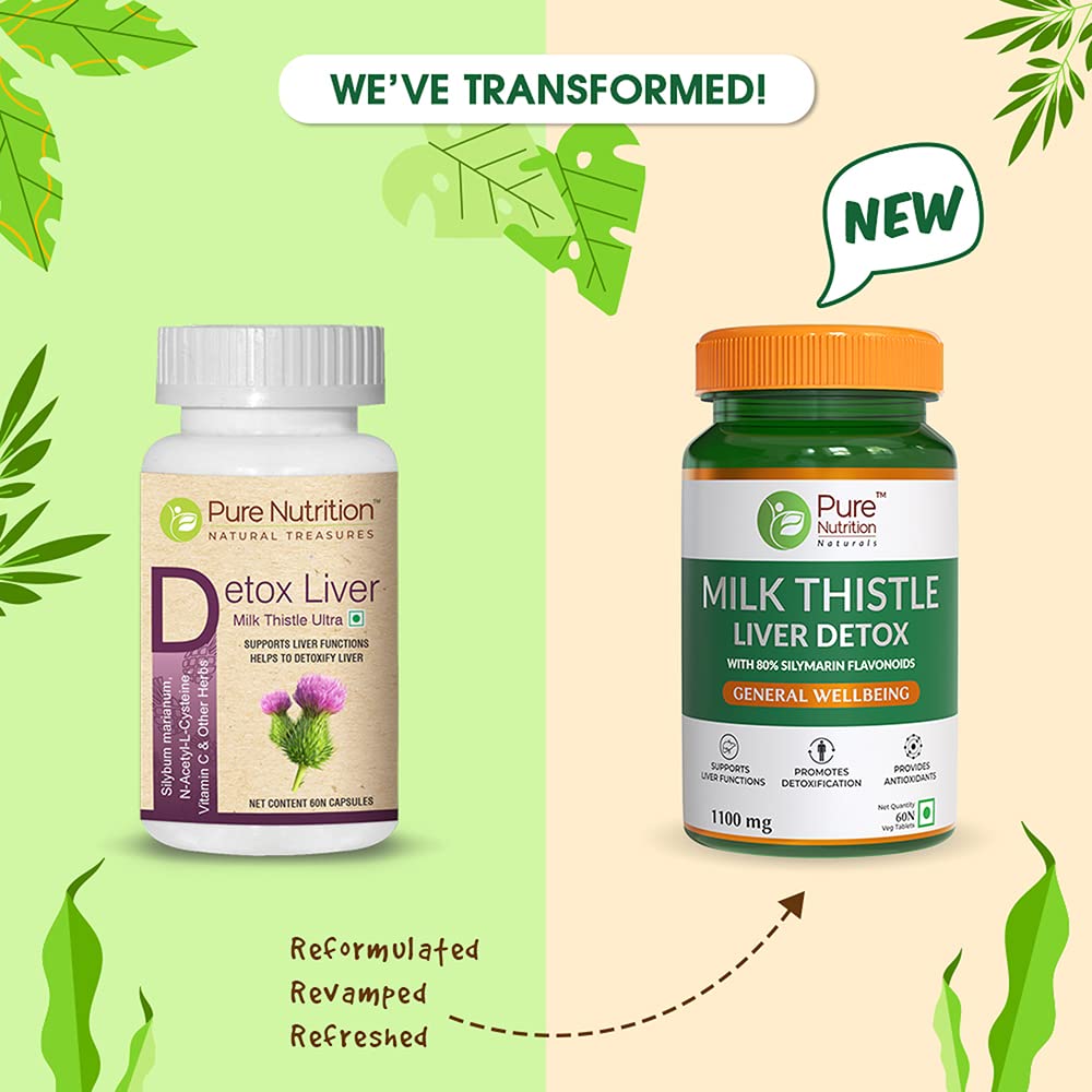 Pure Nutrition Detox Liver Milk Thistle Ultra Capsules - Distacart