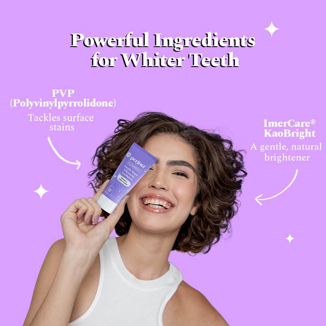 Perfora Fluoride+ Purple Magic Whitening Toothpaste