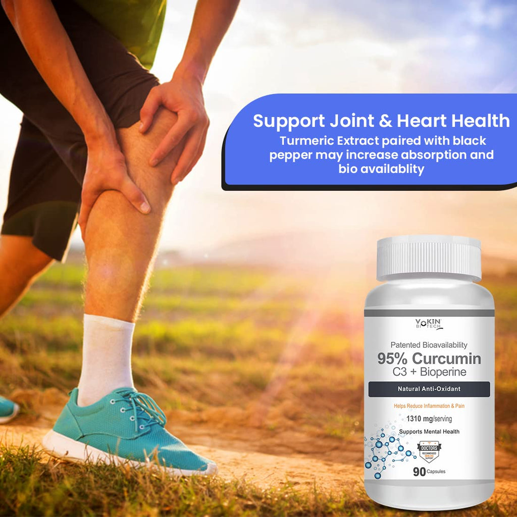 Vokin Biotech Curcumin C3+ Bioperine 1310mg Supports Mental Health