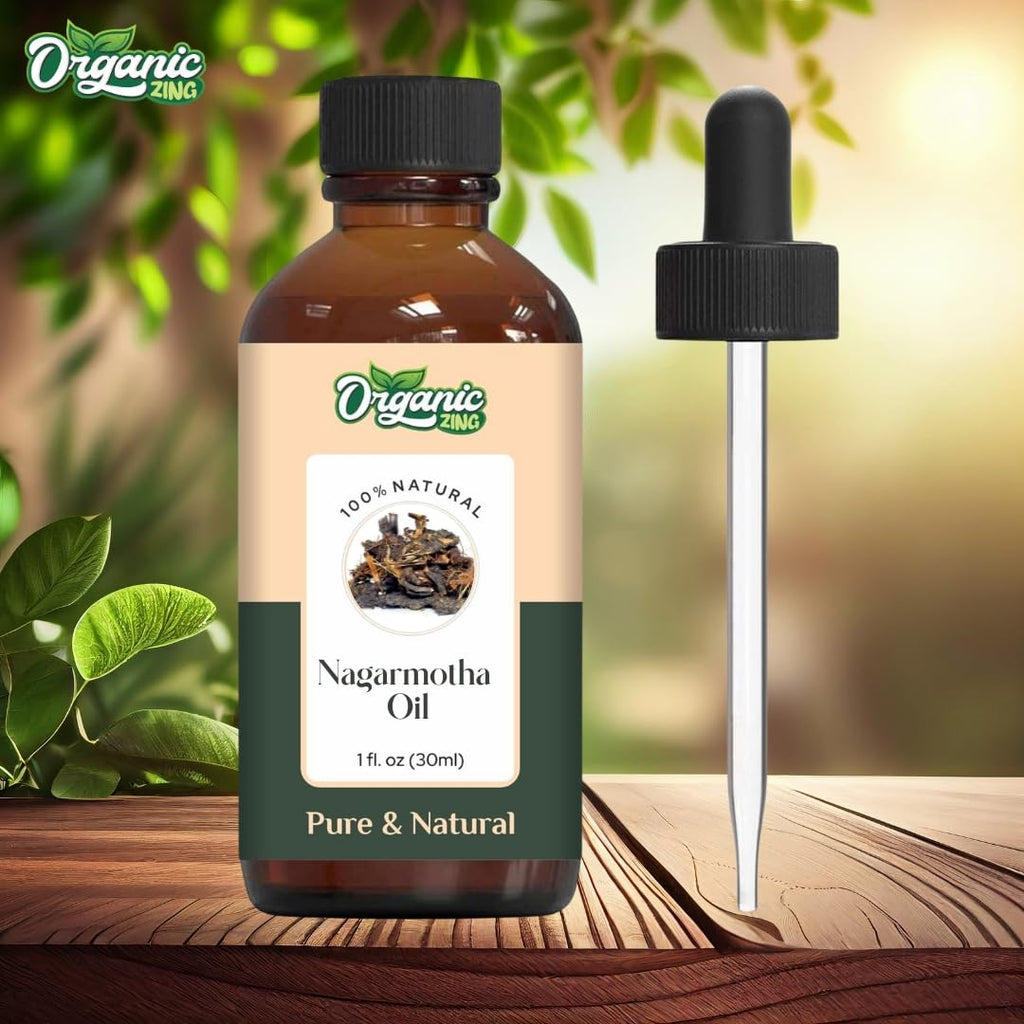 Organic Zing Nagarmotha (Cyperus Scariosus) Oil | Pure & Natural Essential Oil for Aroma, Diffuser, Skincare & Massage