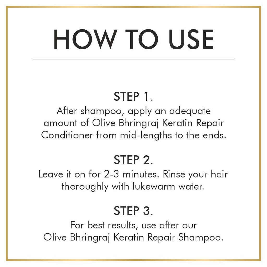 Nuerma Science Keratin Repair Olive Bhringraj Hair Conditioner for Dehydrated & Strengthen Hair