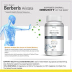 Vokin Biotech Berberis Berberine 95% with Milk Thistle Vegetable Capsules