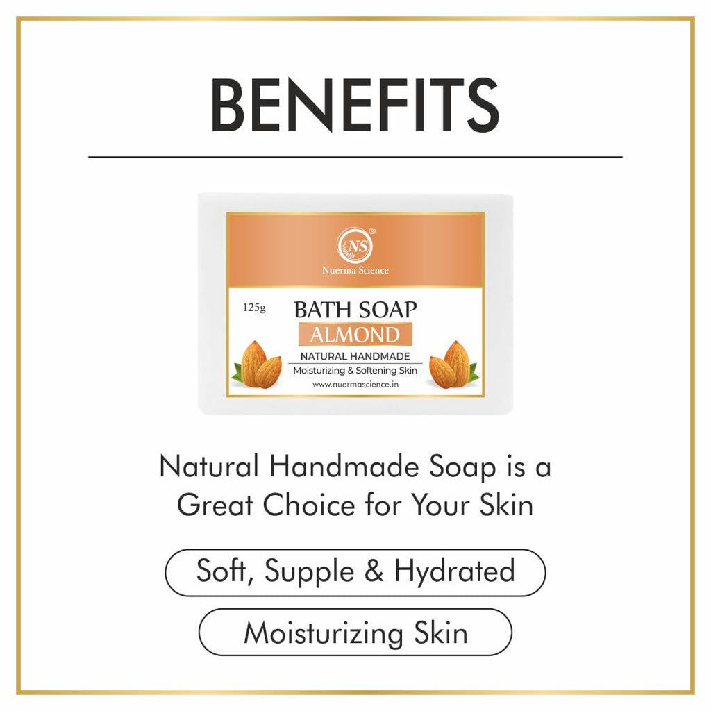 Nuerma Science Almond Bath Soap | Moisturizing & Softening Skin - Distacart