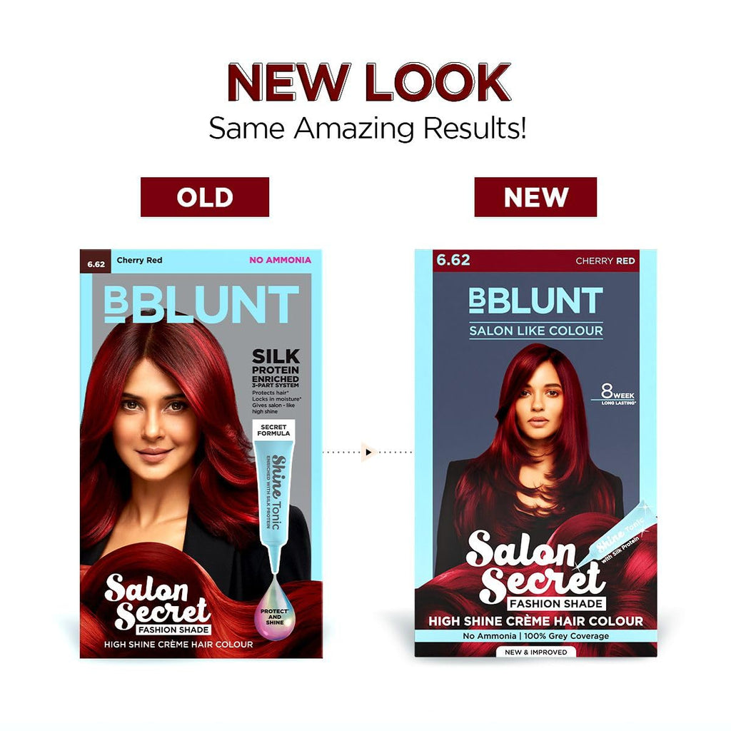 BBlunt Salon Secret High Shine Crème Hair Colour - Cherry Red