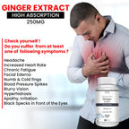 Vokin Biotech Ginger Extract 5% Gingerols Natural Digestion Supplement - Improve Gastrointestinal Health Veg Capsules