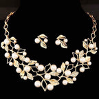 Gold-Toned Alloy Pearl Studded Long Haar Necklace - The Pari
