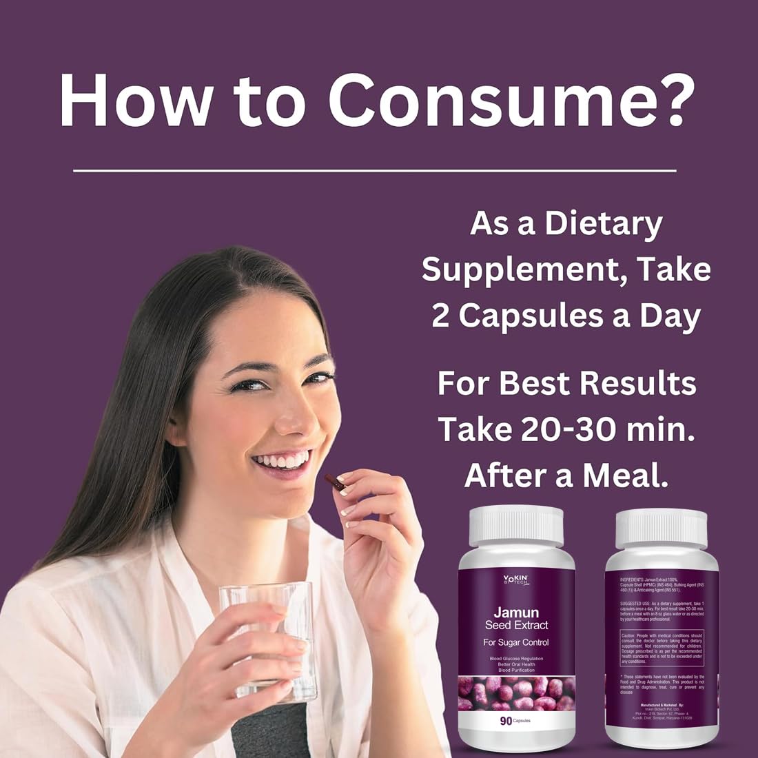 Vokin Blood Sugar Health Supplements For Men & Women