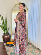 The52 Women's Rayon Embroidery work Straight Kurta with Pant and Dupatta Set - Distacart