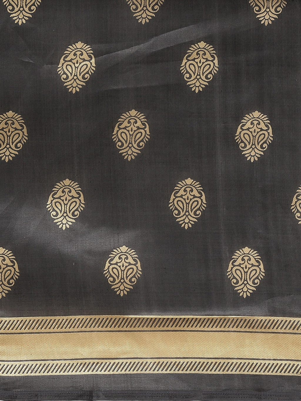 Saree Mall Black & Red Half & Half Printed Saree - Distacart