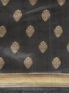 Saree Mall Black & Red Half & Half Printed Saree - Distacart