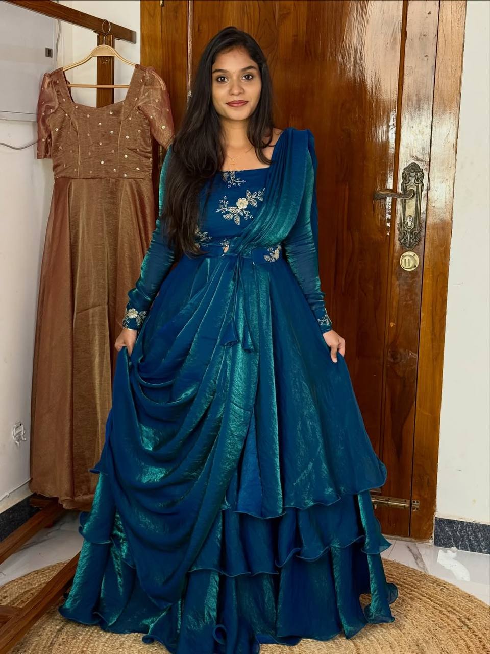 Yash Enterprise Rama Fandy Silk Party Wear Embroidery Suit Set - Distacart
