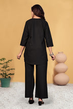 Pramukh Fab Black Color Viscose Rayon Co-ord Set - Distacart