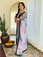 The52 Black Embroidered Viscose Chanderi Fabric Straight Kurta, Pant and Dupatta Set - Distacart