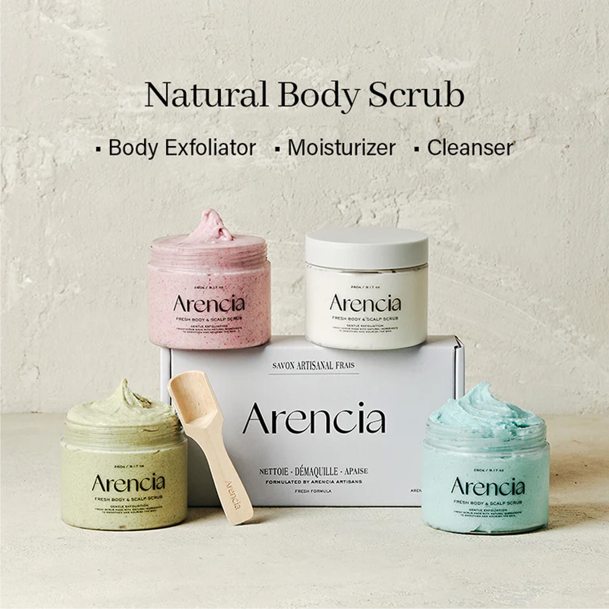 Arencia Geranium & Primrose Fresh Cloud Body & Scalp Scrub