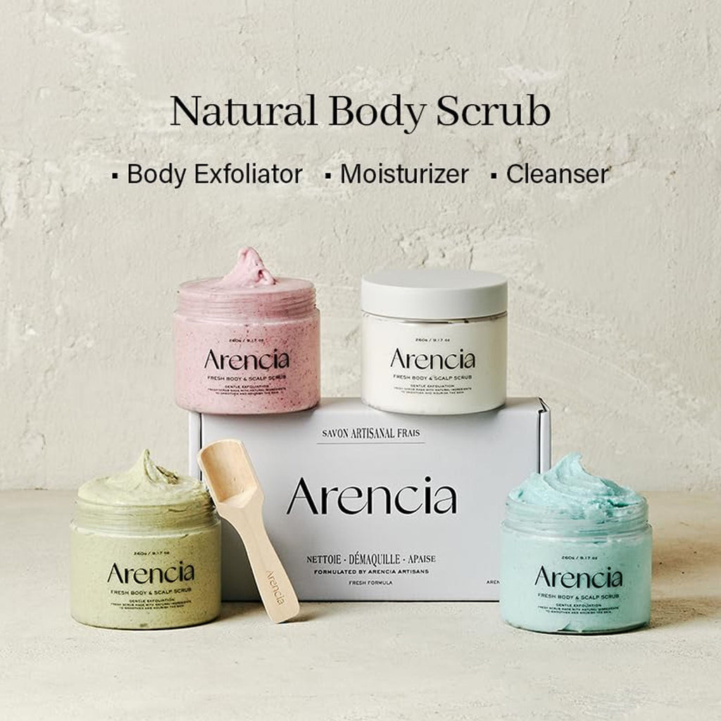 Arencia White Tea & Neroli Fresh Cloud Body & Scalp Scrub