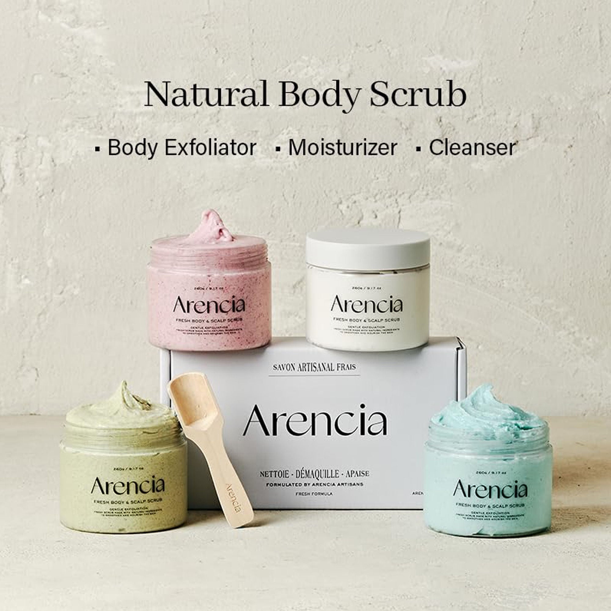 Arencia French Mint & Lily Fresh Cloud Body & Scalp Scrub