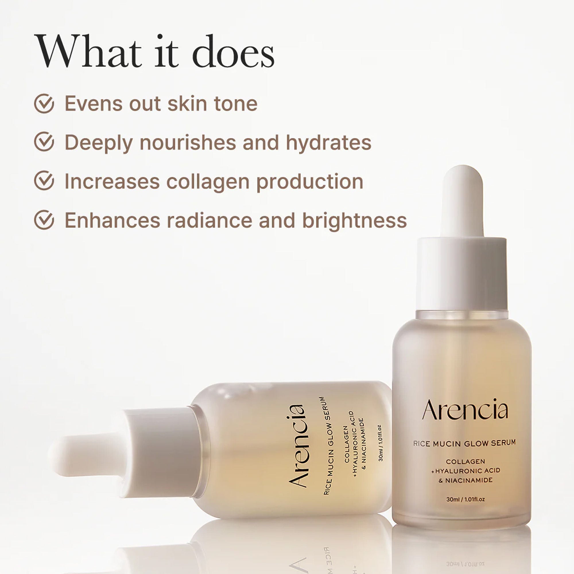 Arencia Rice Mucin Glow Serum