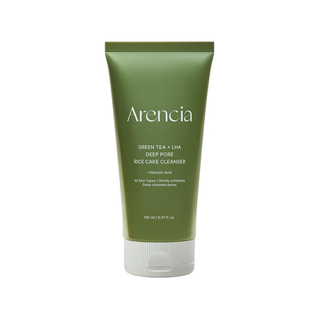 Arencia Green Tea + LHA Deep Pore Rice Cake Cleanser