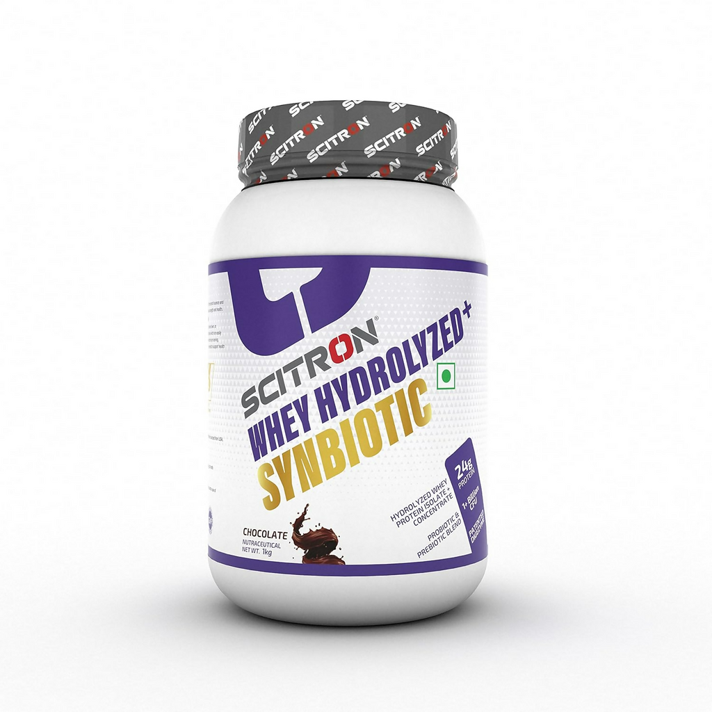 Scitron Whey Hydrolyzed Synbiotic 100% Hydrolyzed Protein Powder Chocolate Flavor - Distacart