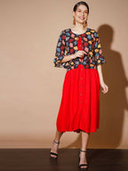 Myshka Women Multi Solid Dresses - Distacart