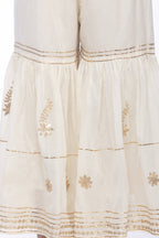 Mominos Fashion Cotton Off White Beautiful Gotta Work Sharara - Distacart