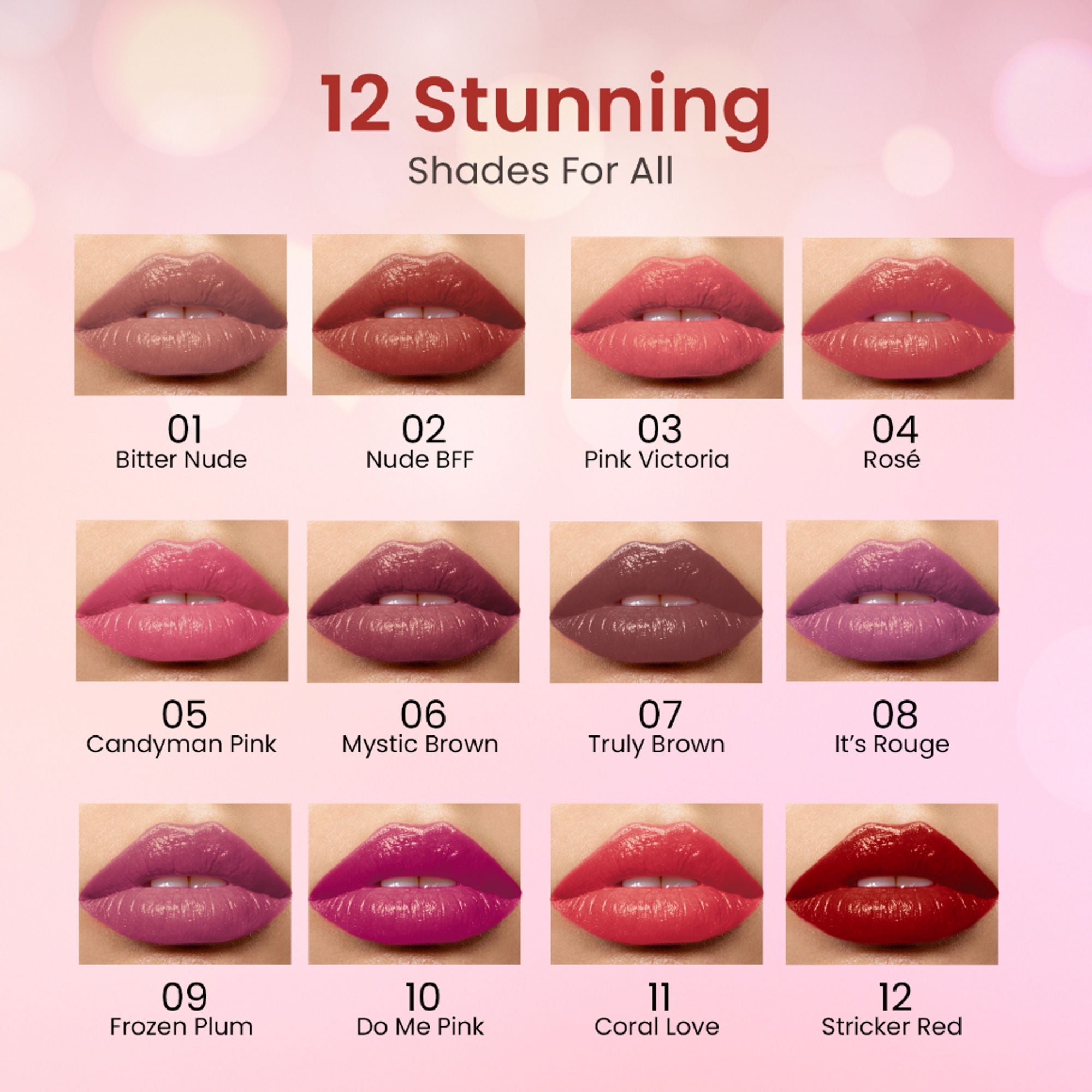 Swiss Beauty My Shine High Pigmented & Long-Lasting Lipstick Enriched with Vitamin E - 08 Its Rouge - Distacart
