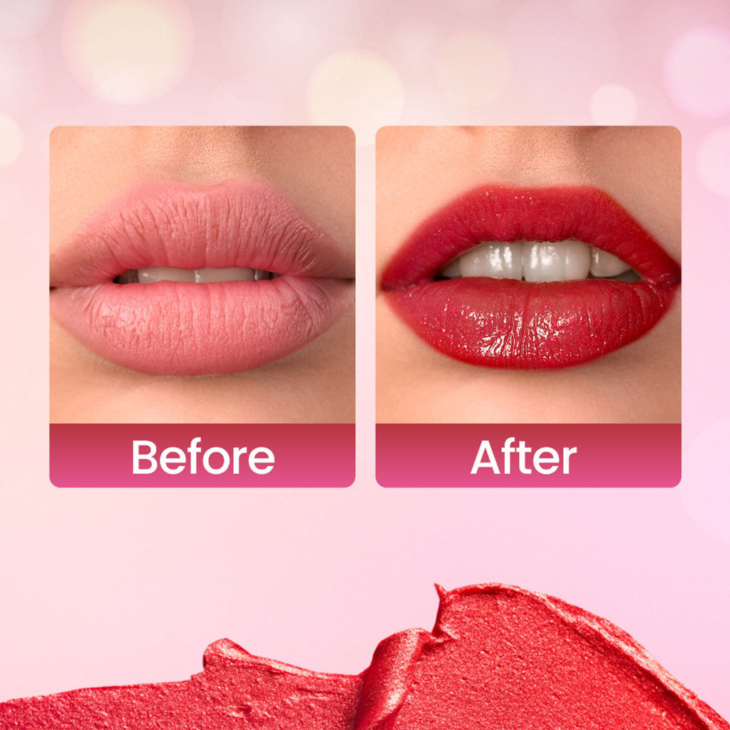 Swiss Beauty My Shine High Pigmented & Long-Lasting Lipstick Enriched with Vitamin E - 08 Its Rouge - Distacart