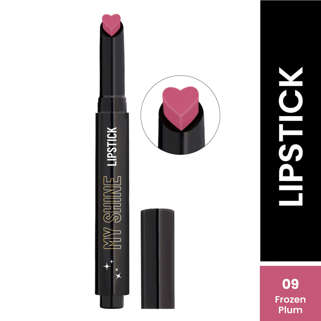 Swiss Beauty My Shine High Pigmented & Long-Lasting Lipstick Enriched with Vitamin E - 09 Frozen Plum