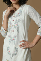 Joban Fashion White Cotton Kurta Set