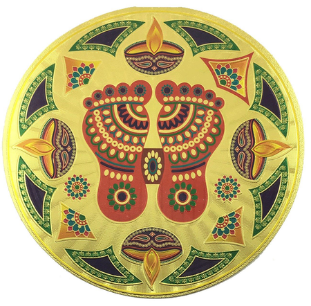 Stickerbazaar Micro Golden Embossing Rangoli Stickers