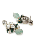 Mint Green Kundan Choker with Earrings- Ruby Raang