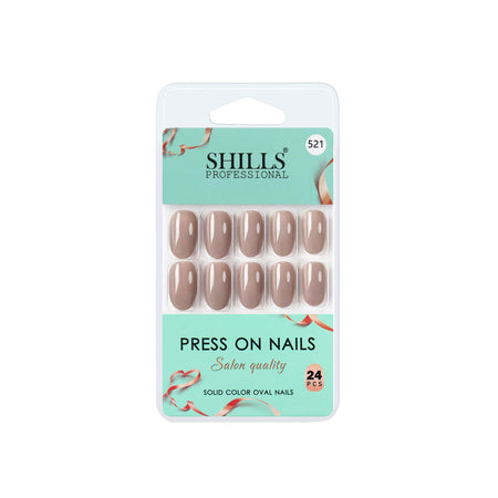 Shills Professional Reusable Press On Nails Oval - SPN521