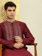 House of Pataudi Men Yoke Design Long Sleeves Jashn Kurta