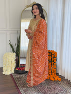 The52 Women's Chiku Embroidered Viscose Fabric Straight Kurta, Pant and Dupatta Set - Distacart
