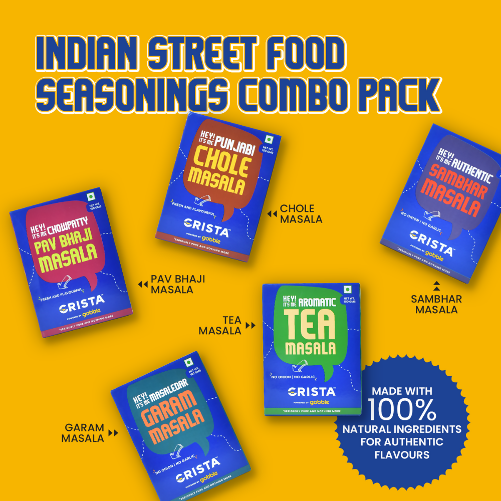 Crista Spices Indian Street Food Seasonings Combo Pack - Distacart