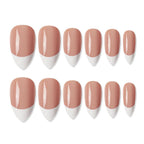 shills professional reusable press on nails french almond spn735
