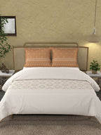 MYTRIDENT Unisex Orange Bedsheets