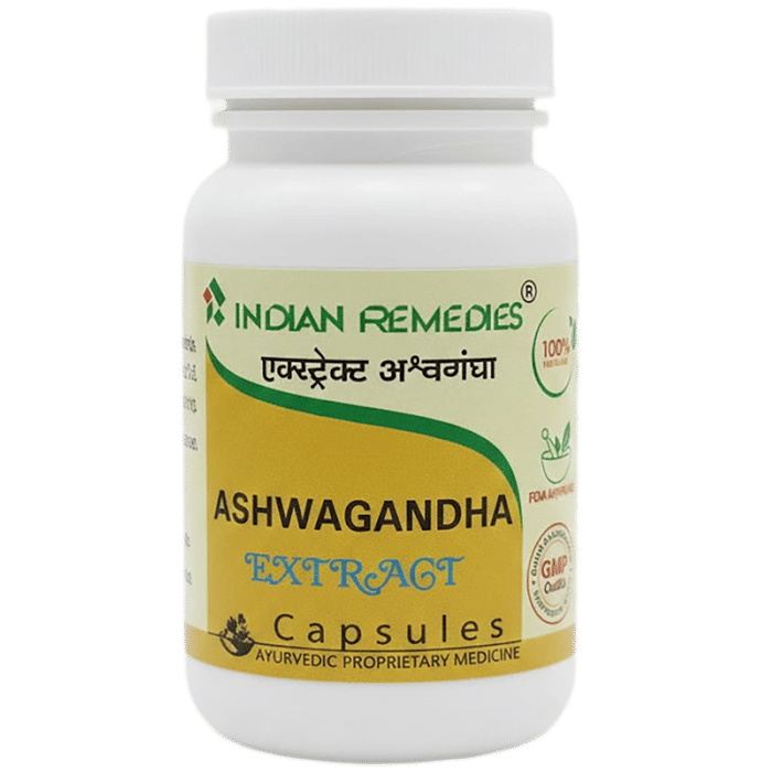 Indian Remedies Extract Of Ashwagandha Capsules