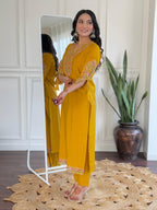 The52 Beautiful Women's Thread work Viscose Fabric Straight Kurta, Pant and Dupatta Set - Distacart
