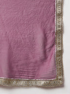 InWeave Wine Gota Mirror Sharara Set - Distacart